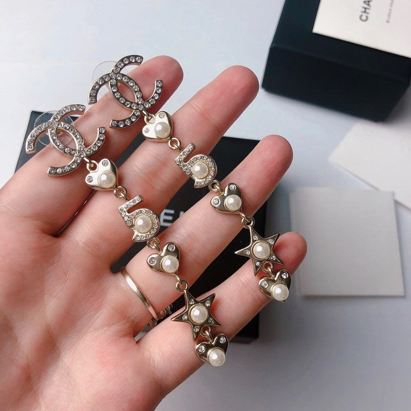 Chanel No.5 Long 18K Gold Earrings