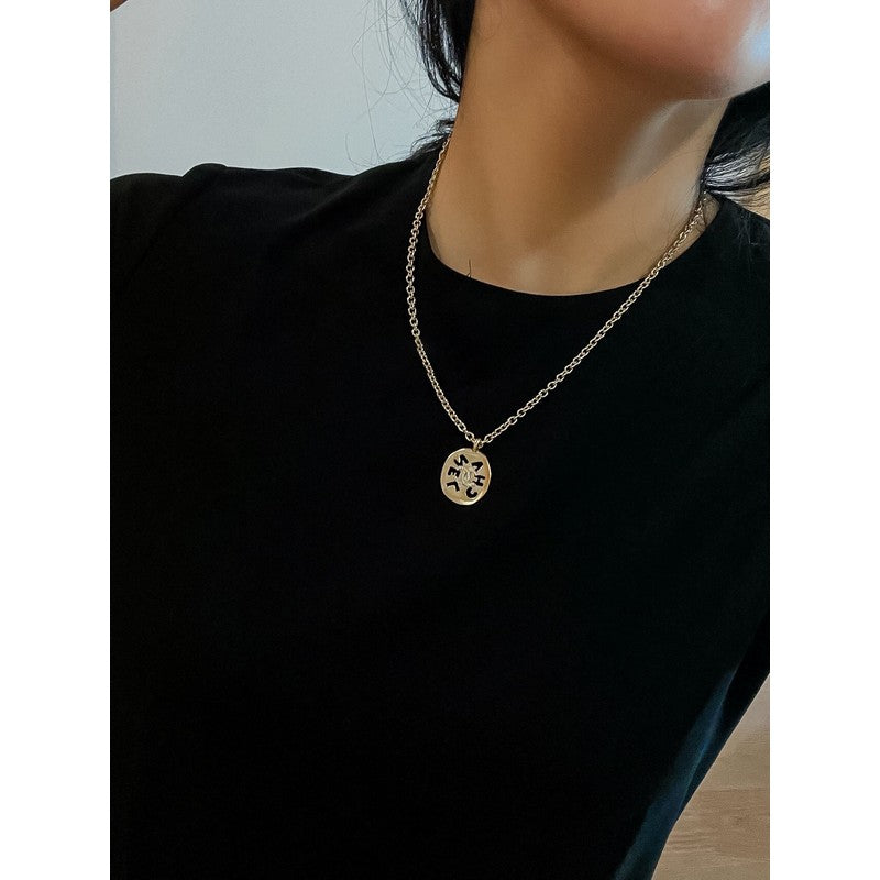 Chanel Script 18K Gold Necklace