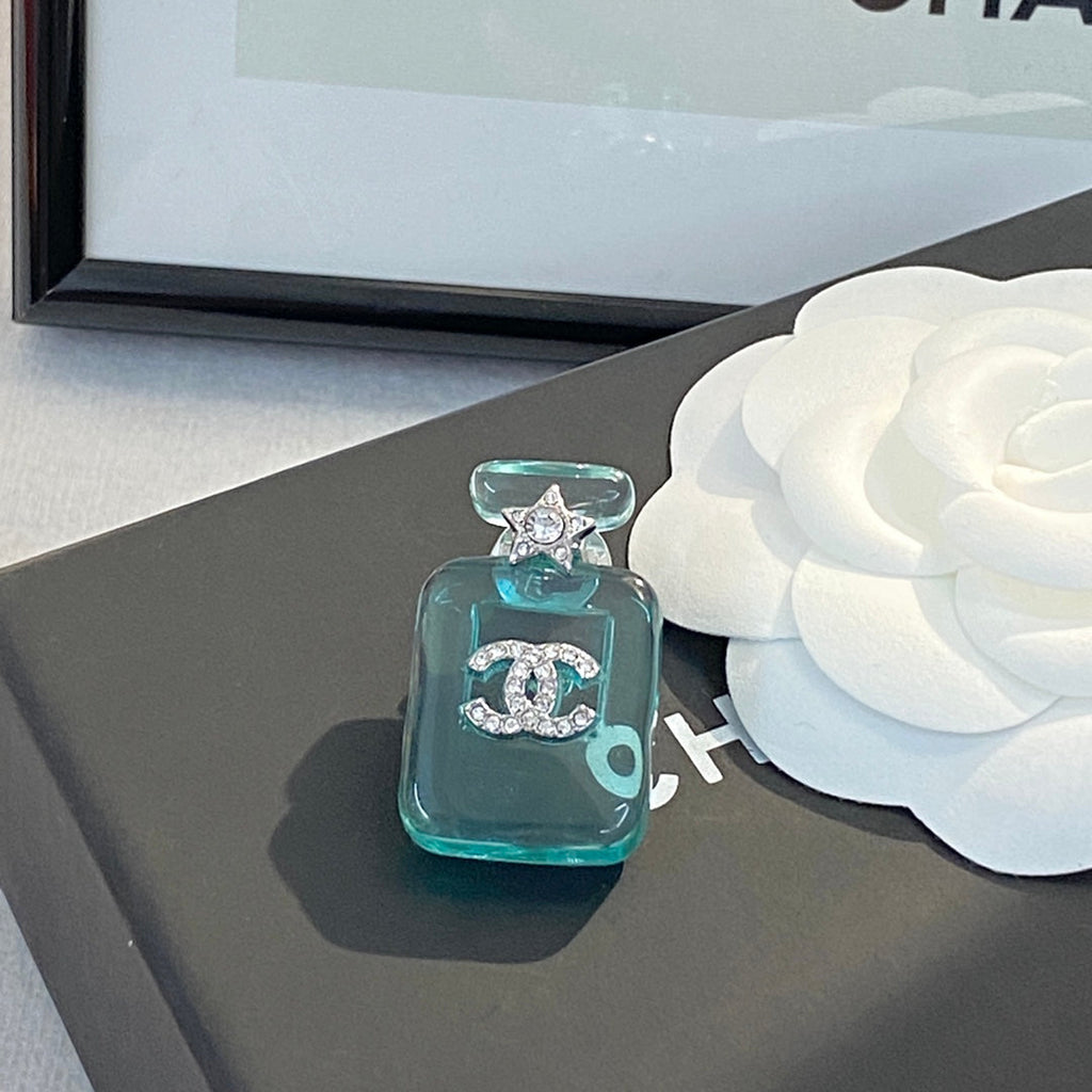 Chanel Perfume Color Bottle 18K Gold Brooch