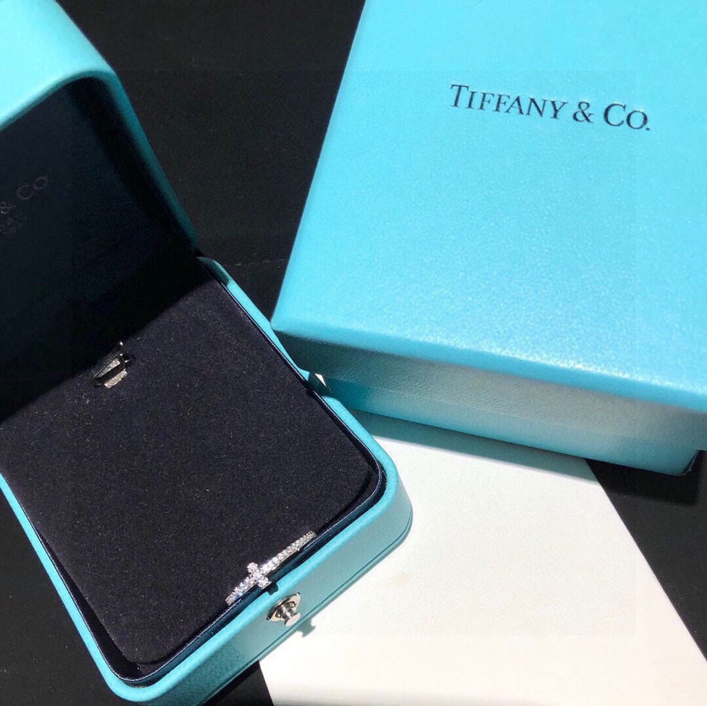 Tiffany Diamond Wire 18K Gold Ring