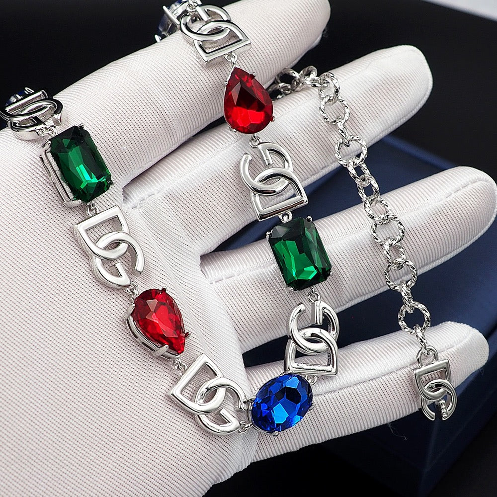 DG Crystals Choker 18K Gold Necklace