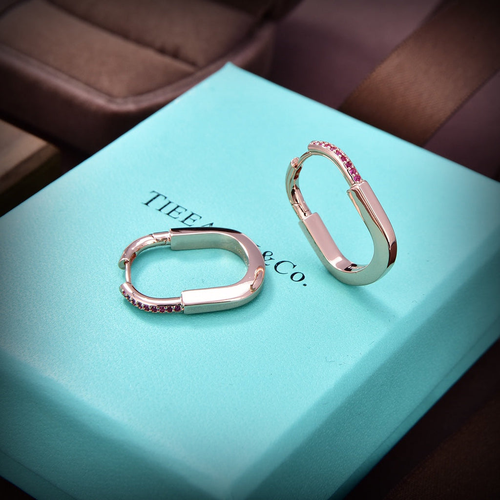 Tiffany Lock ROS ̈¦ Edition Medium 18K Gold Earrings