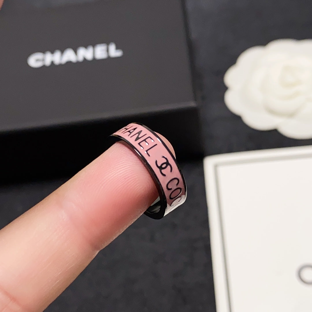 Chanel Coco Pink 18K Gold Ring