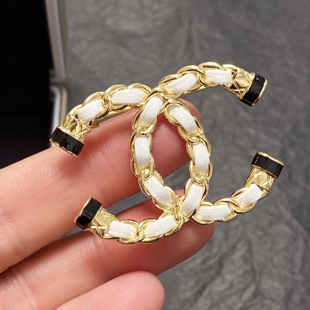 Chanel Pearl 18K Gold Brooch