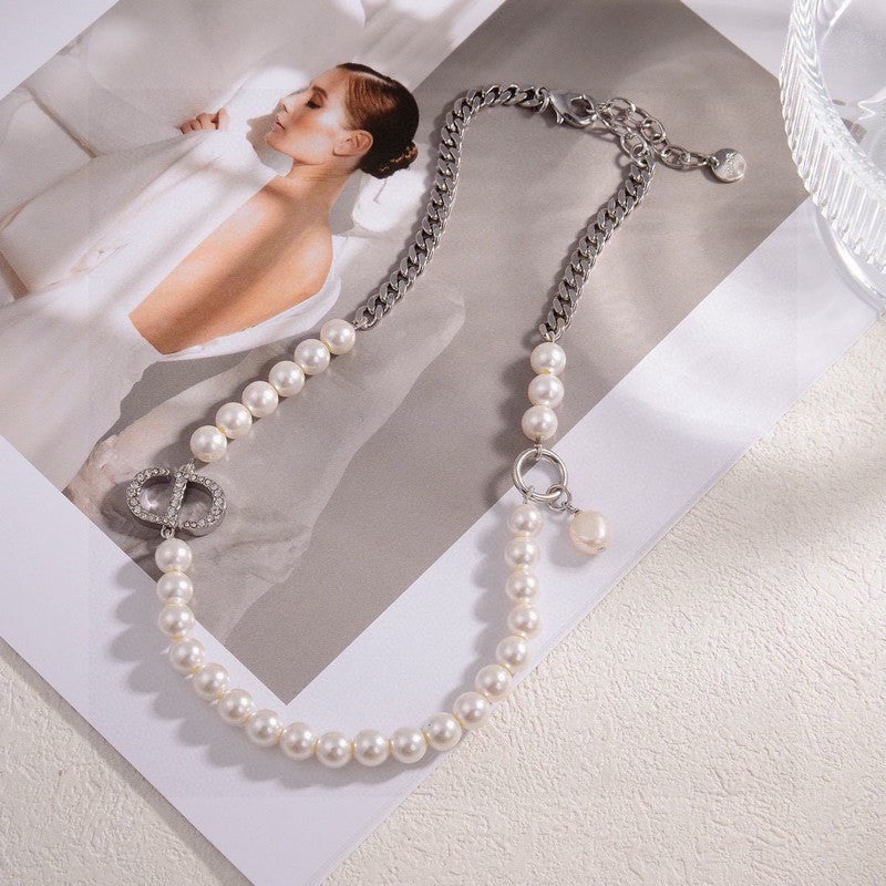 Dior Petit Pearl 18K Gold Necklace