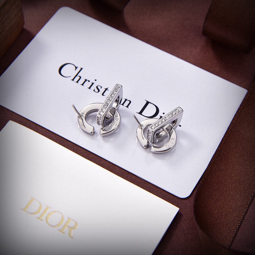 Dior Lock 18K Gold Earrings