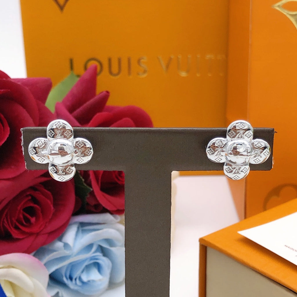 Louis Vuitton Vivienne 18K Gold Earrings