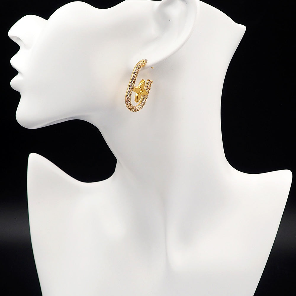 Louis Vuitton My Chain 18K Gold Earrings