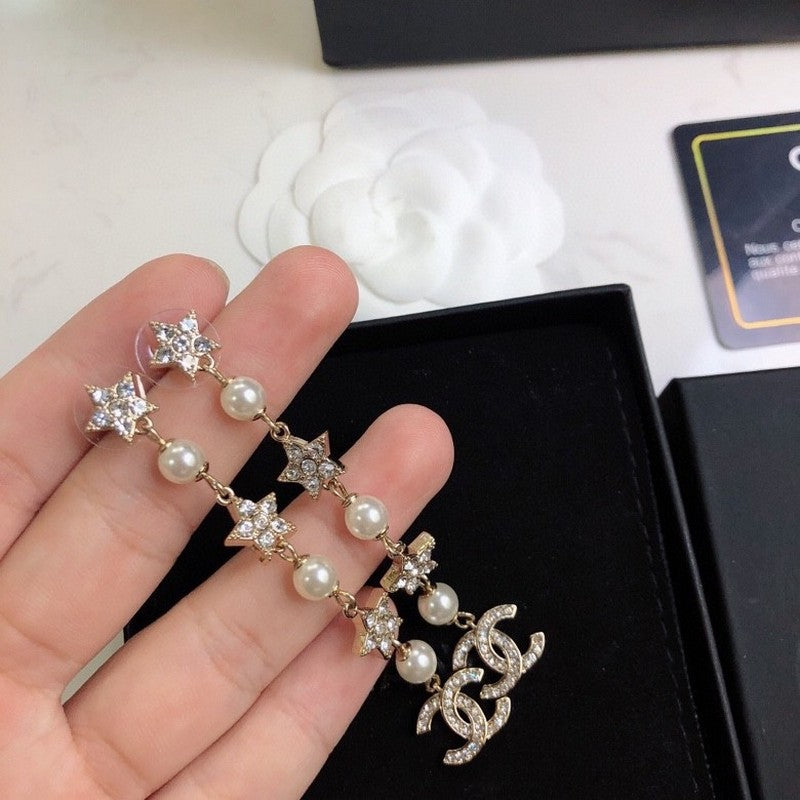 Chanel Long Tassel 18K Gold Earrings