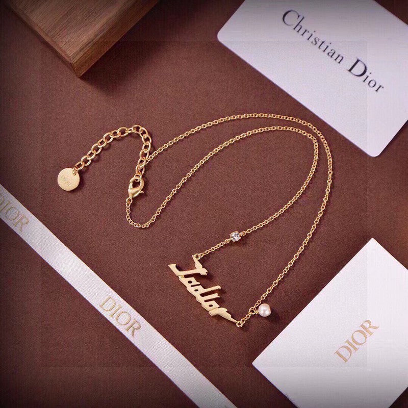 Dior J’Adior 18K Gold Necklace
