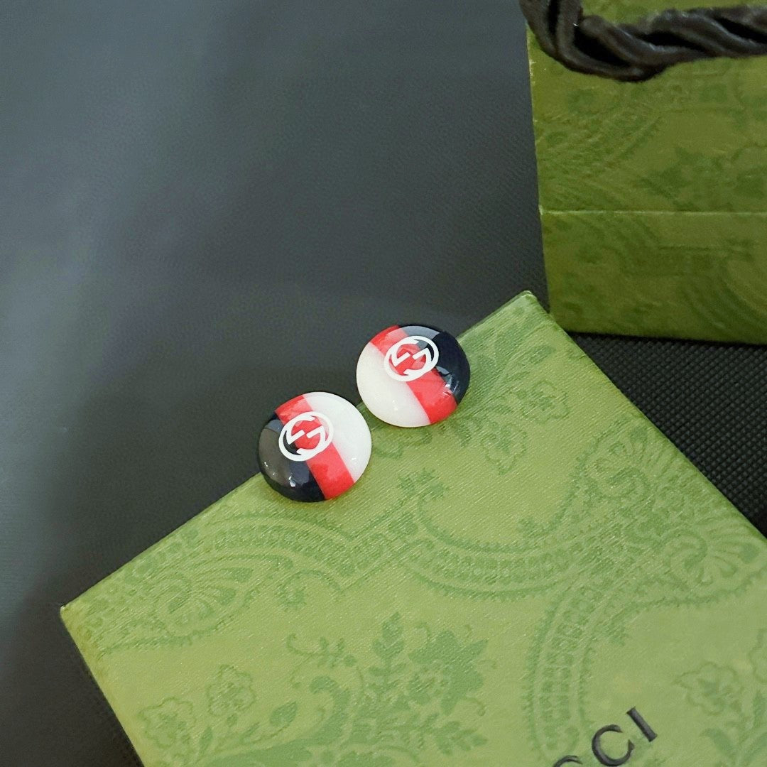 Gucci Double Color 18K Gold Earrings