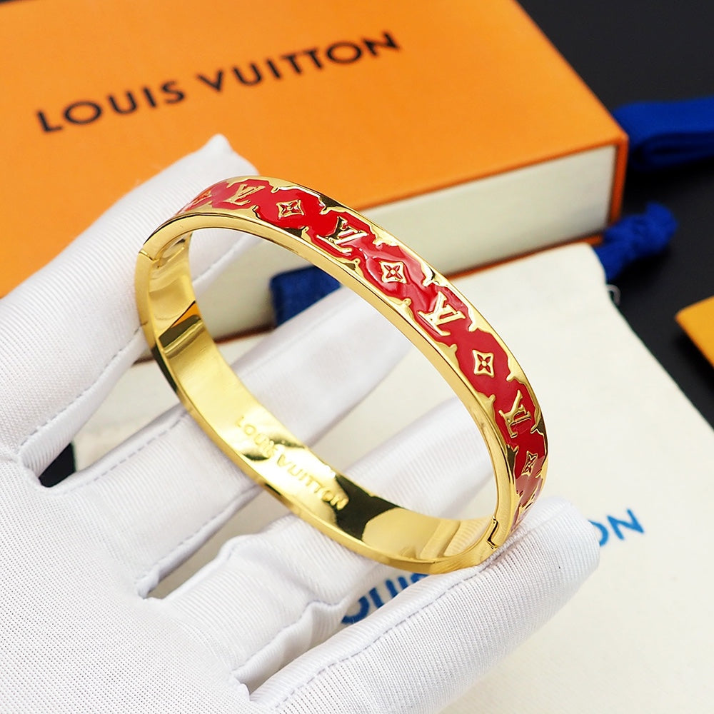 Louis Vuitton Color Monogram 18K Gold Bracelet