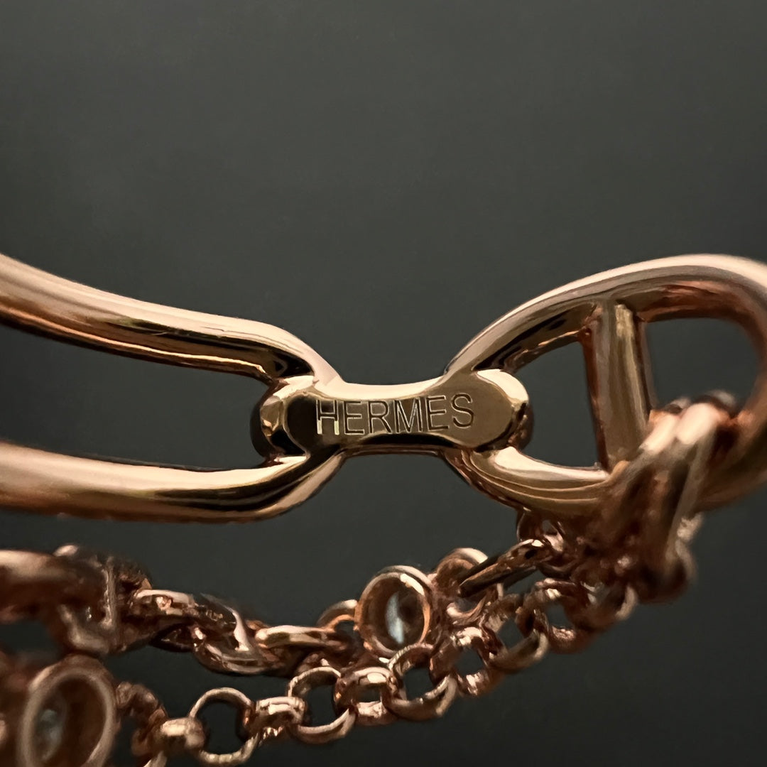 Hermes Chaine D'Ancre Chaos 18K Gold Ring