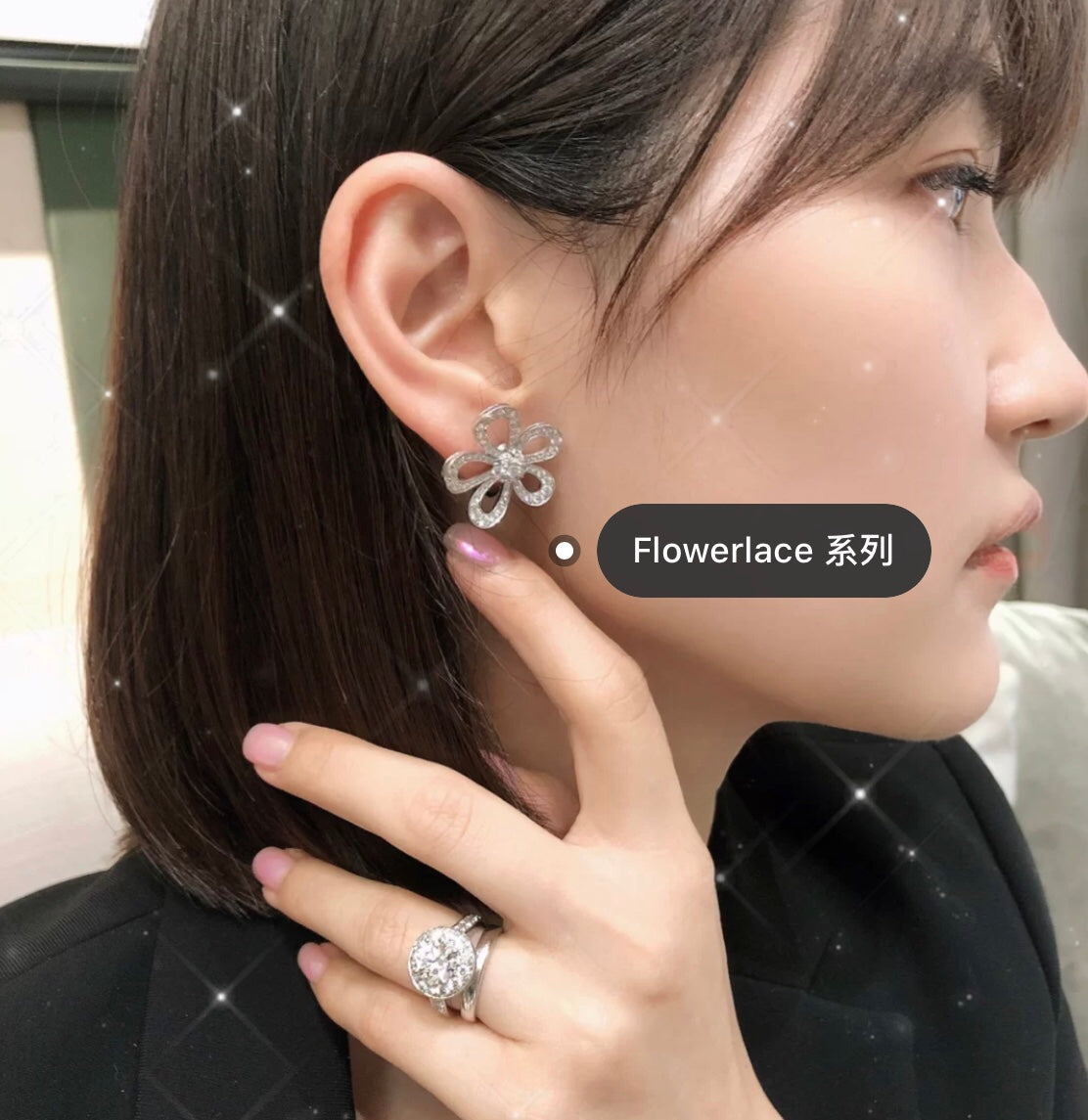 Flowerlace 18K Gold Earrings
