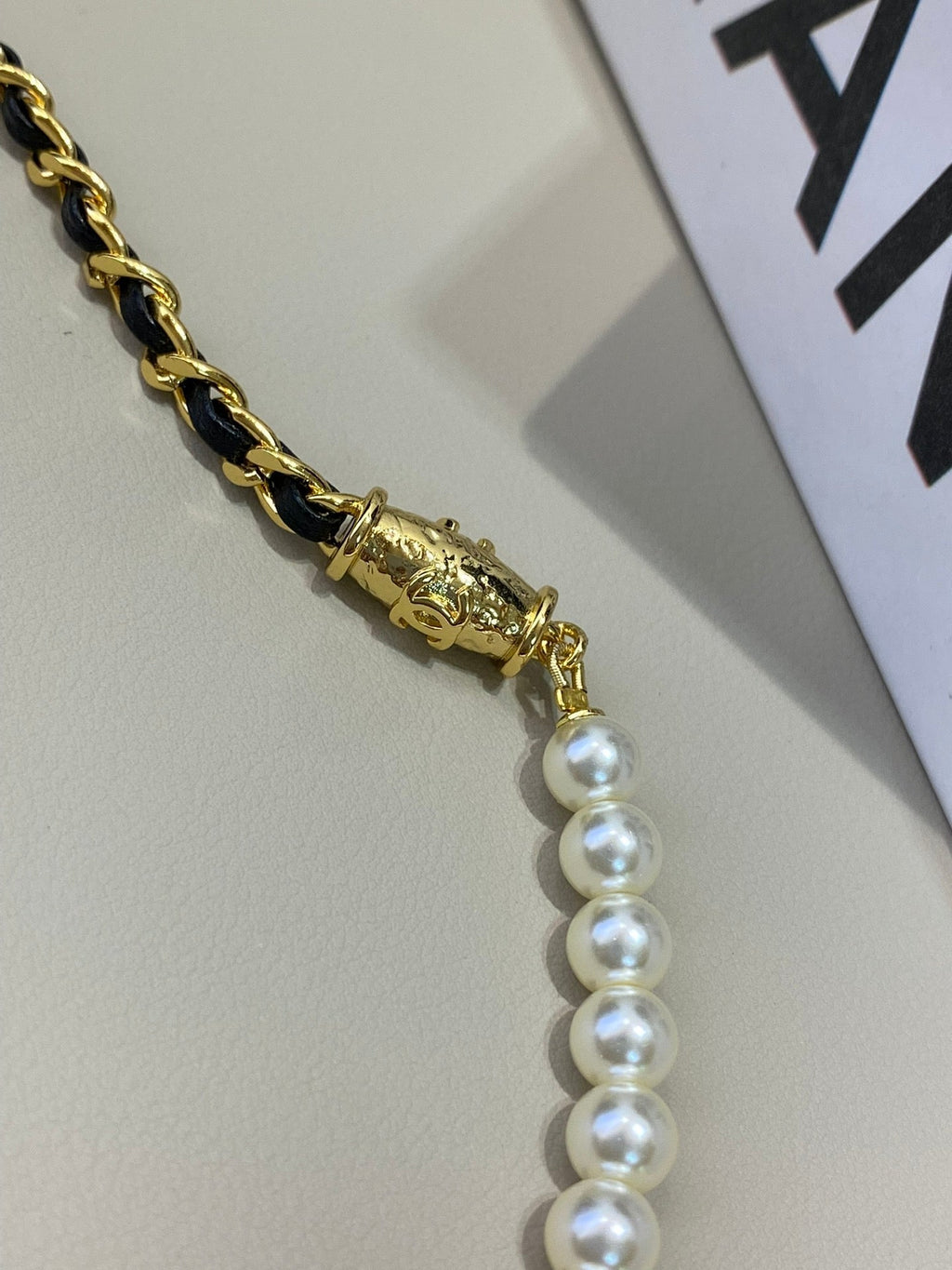 Chanel Pearl Chain 18K Gold Necklace