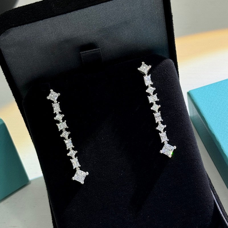 Tiffany Diamond 18K Gold Earrings