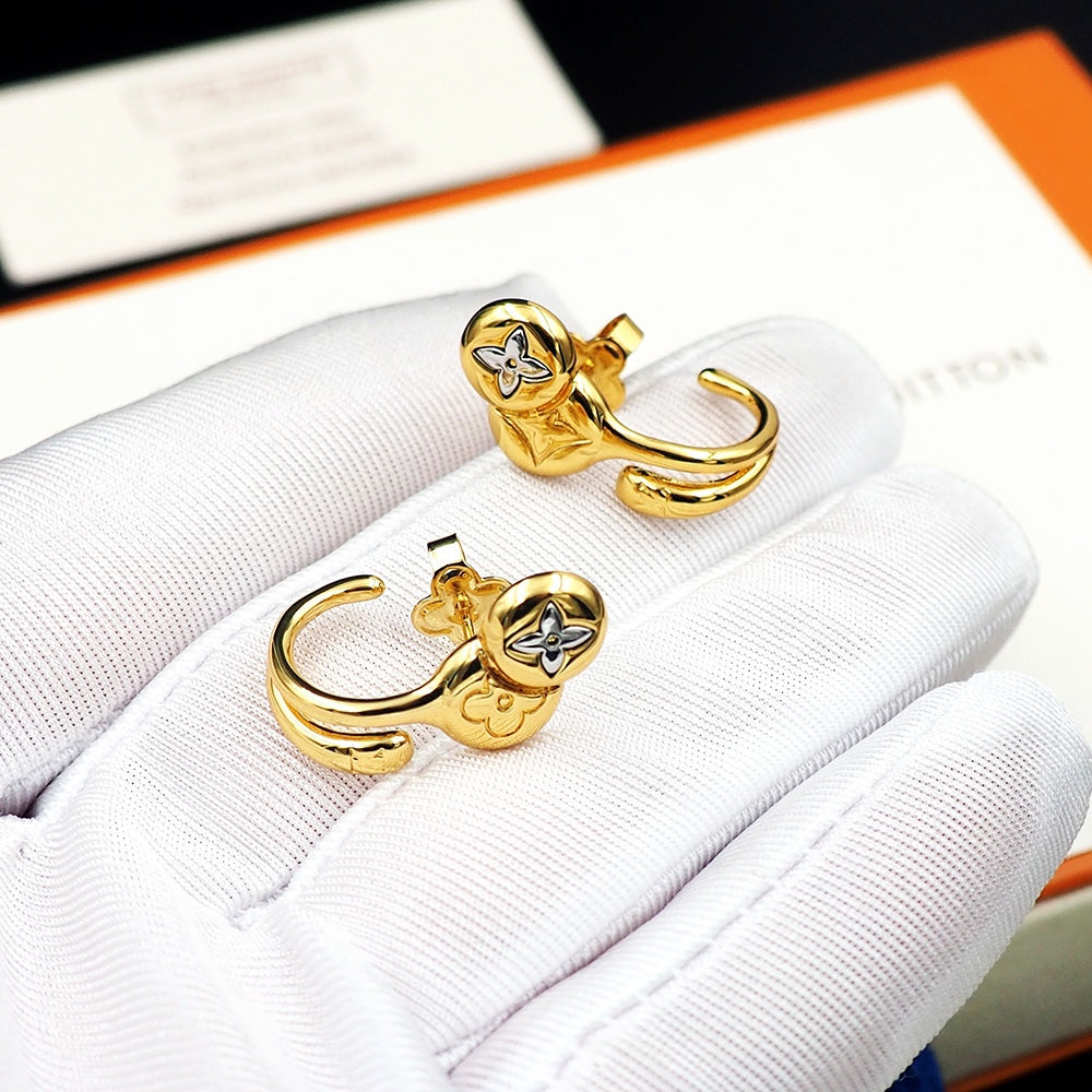 Louis Vuitton Symphony 18K Gold Earrings