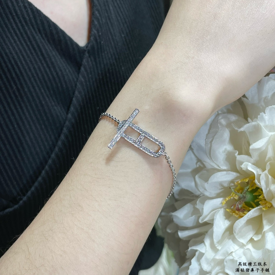 Hermes Ever Chaine D'ancre 18K Gold Bracelet