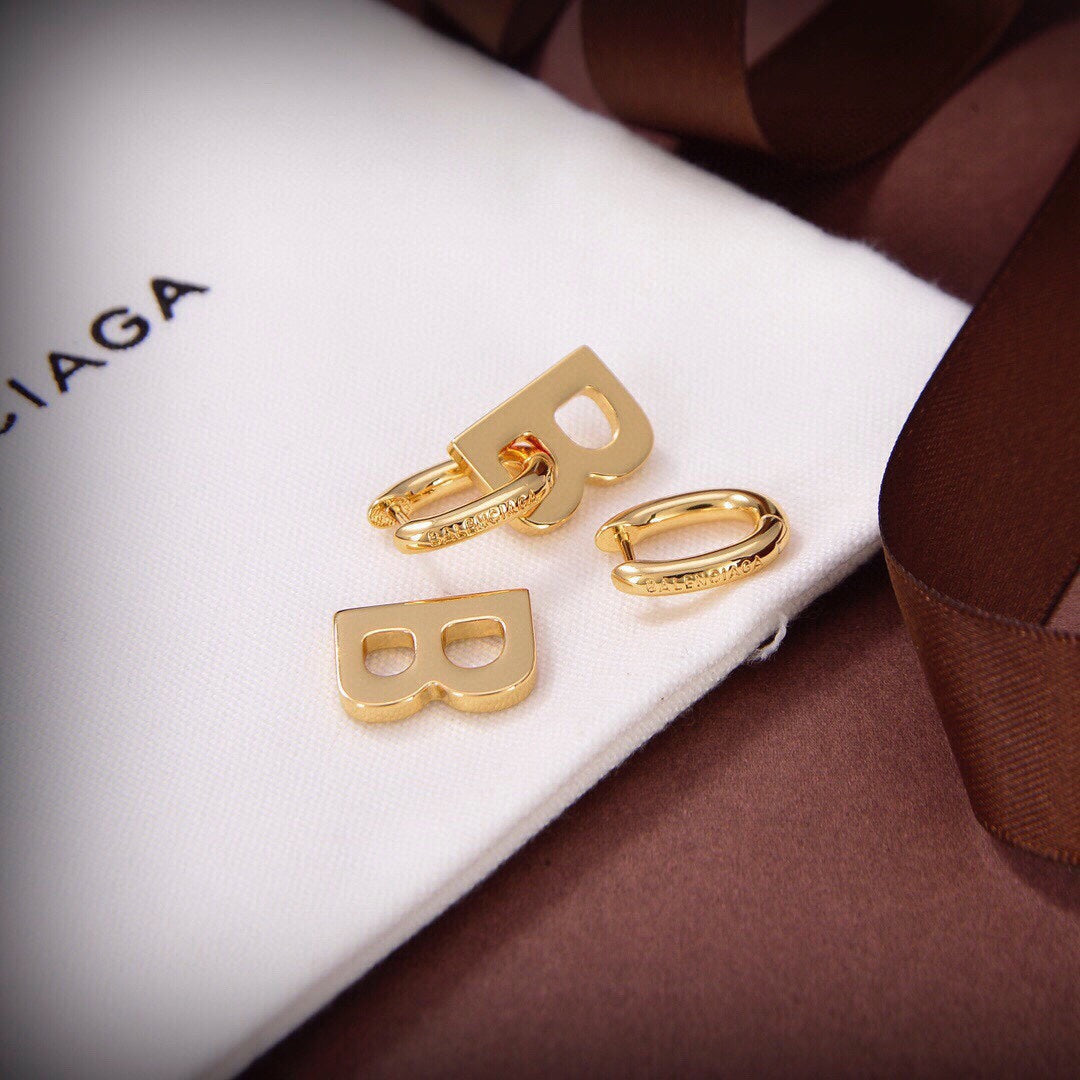 Balenciaga Chain XS 18K Gold Earrings