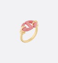 Dior Pink Heart 18K Gold Ring
