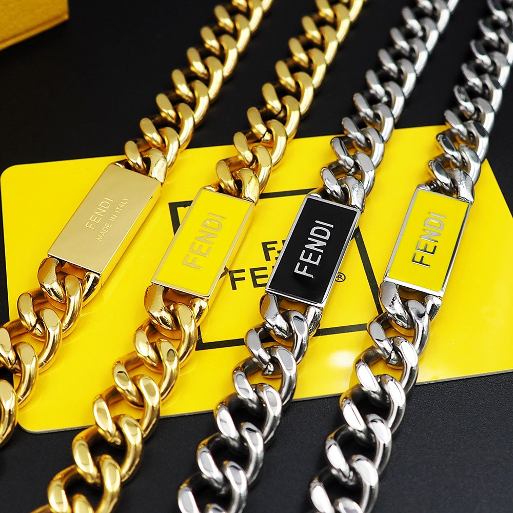 Fendi Chain 18K Gold Bracelet