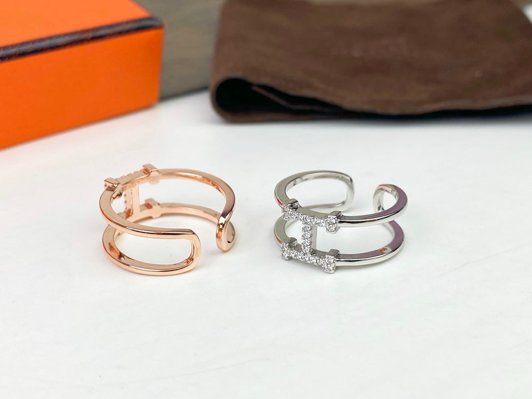 Hermes Ever Chaine D'ancre 18K Gold Ring