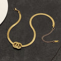 Chanel Gold Choker 18K Gold Necklace
