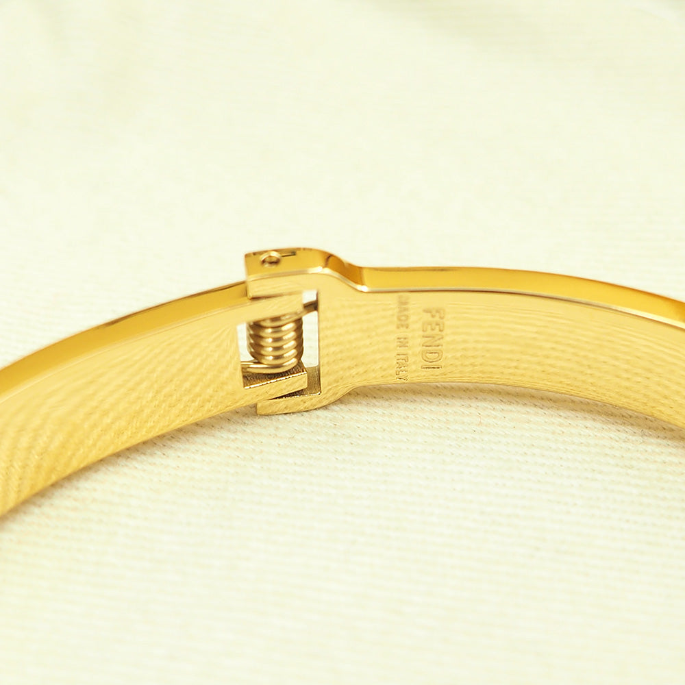 Fendi Is Crystals 18K Gold Bracelet