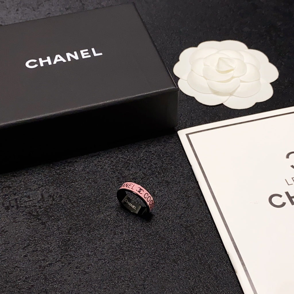 Chanel Coco Pink 18K Gold Ring