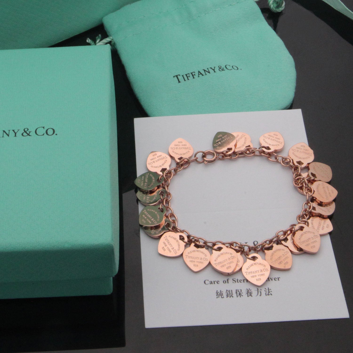 Tiffany Heart Tag 18K Gold Bracelet