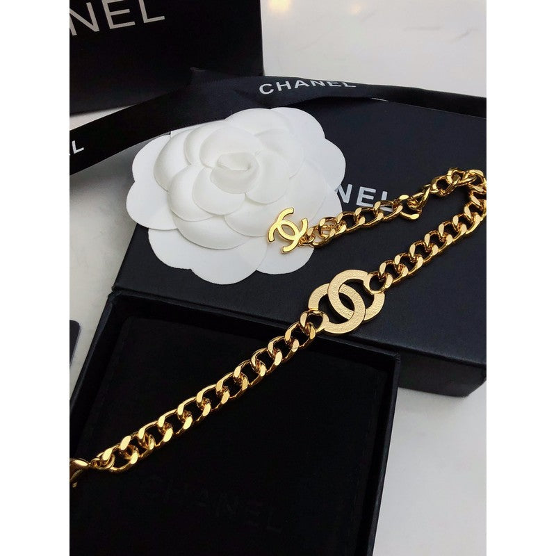 Chanel Diamond Choker 18K Gold Necklace