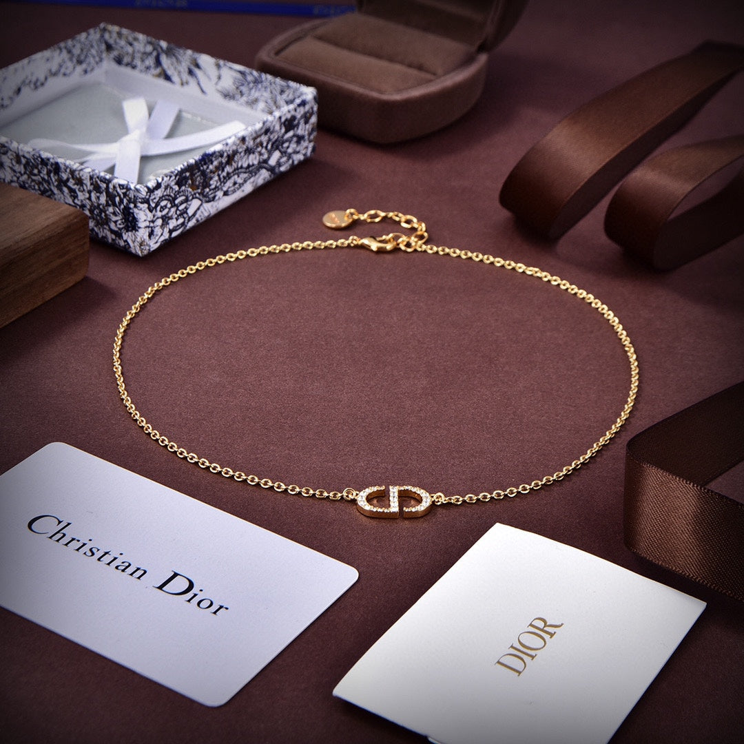 Dior Petit Diamonds 18K Gold Necklace