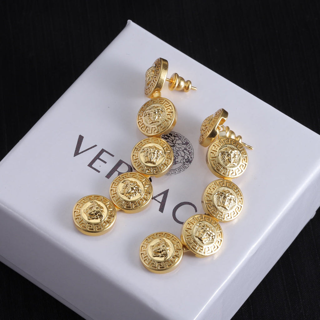 Long 18K Gold Earrings