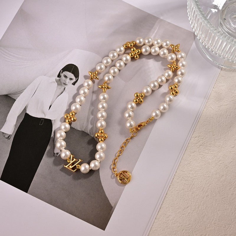 Louis Vuitton My Pearl 18K Gold Necklace