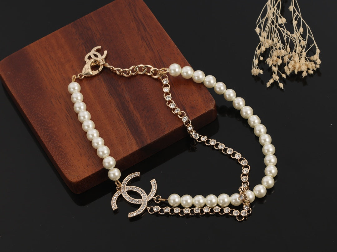 Chanel Pearls 18K Gold Necklace