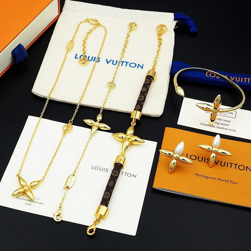 Louis Vuitton Louisette 18K Gold Bracelet