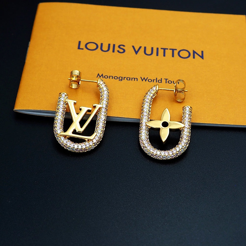 Louis Vuitton My Chain 18K Gold Earrings