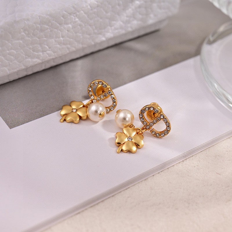 Dior Petit Lucky Charms 18K Gold Earrings