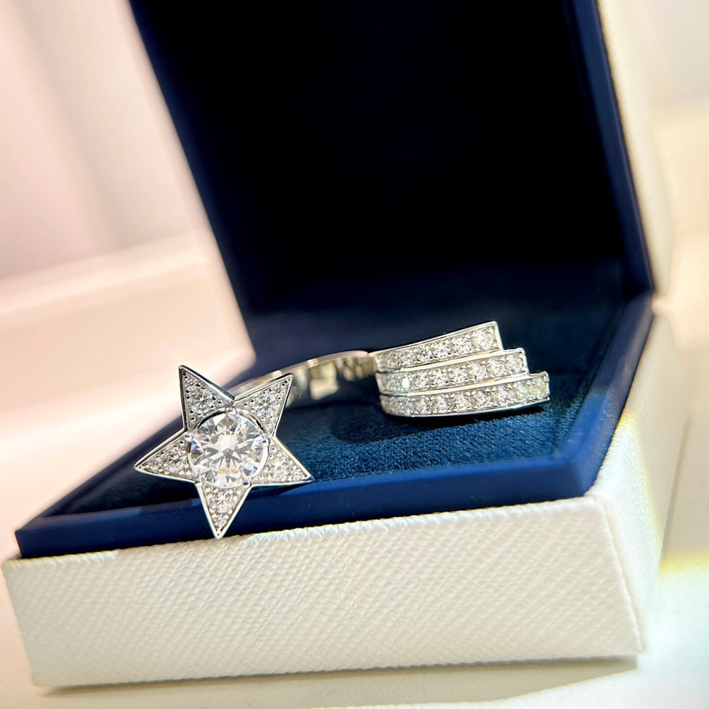 Chanel Comete Diamonds 18K Gold Ring