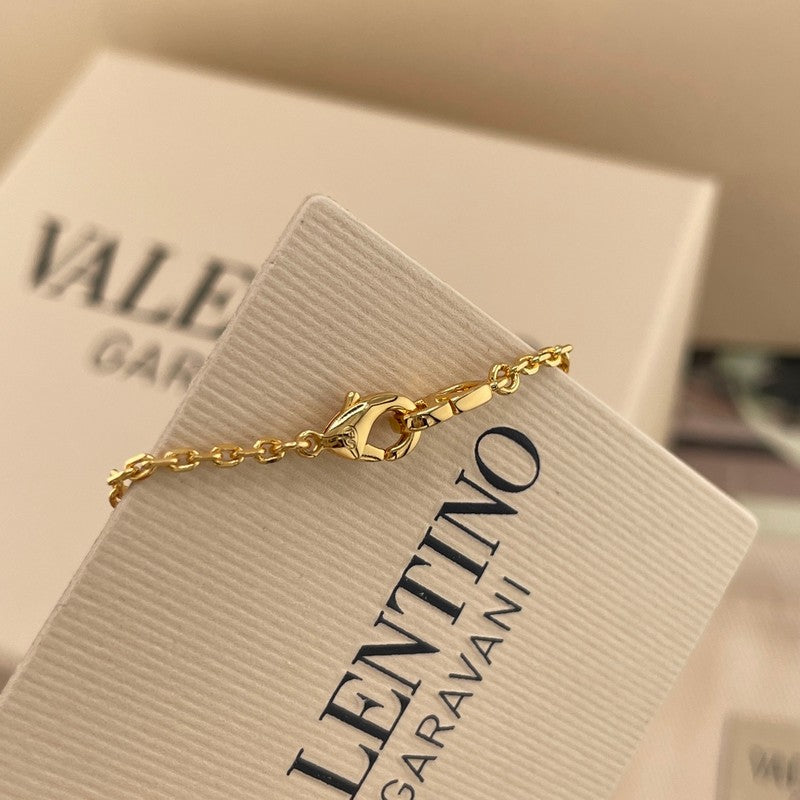 VLogo Red Cherry Gold 18K Gold Necklace