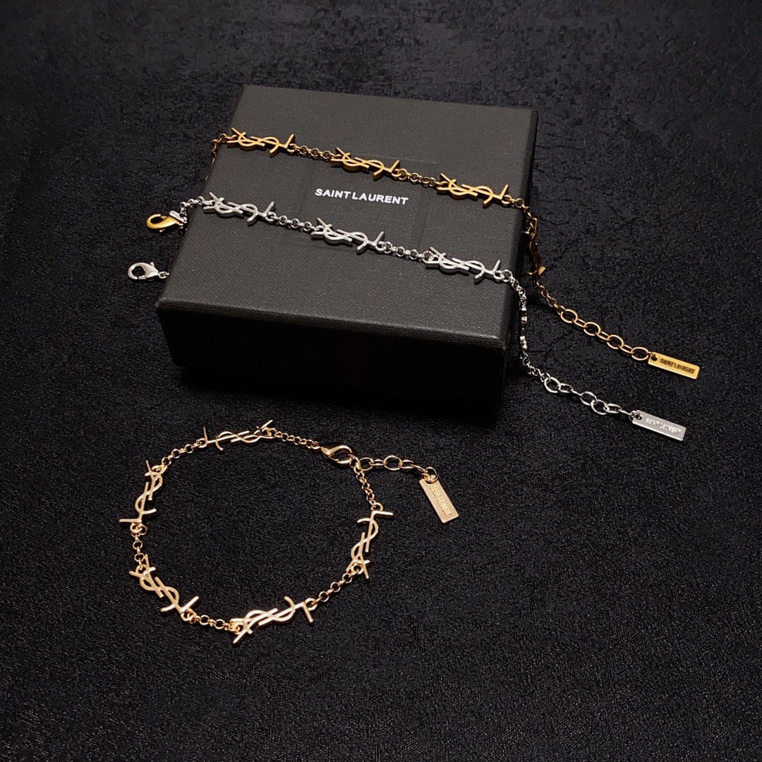 YSL Mini Cassan 18K Gold Bracelet