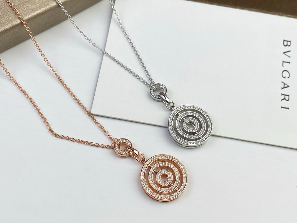 Bvlgari Cerchi Astrale Diamond 18K Gold Necklace