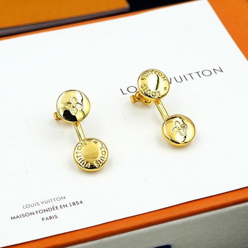Louis Vuitton Studs 18K Gold Earrings