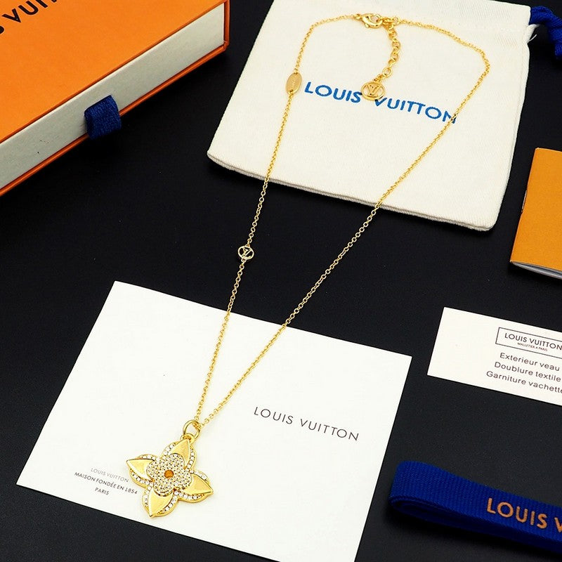 Louis Vuitton Medaillon 18K Gold Necklace