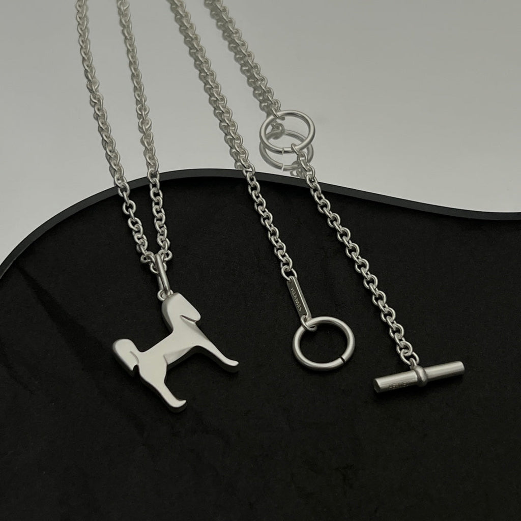 Hermes Panache Pendant 18K Gold Necklace