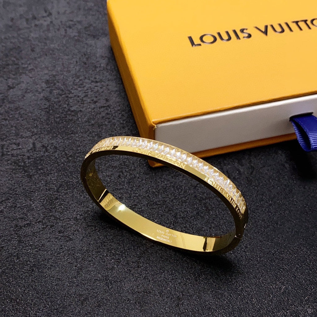 Louis Vuitton Crystals 18K Gold Bracelet