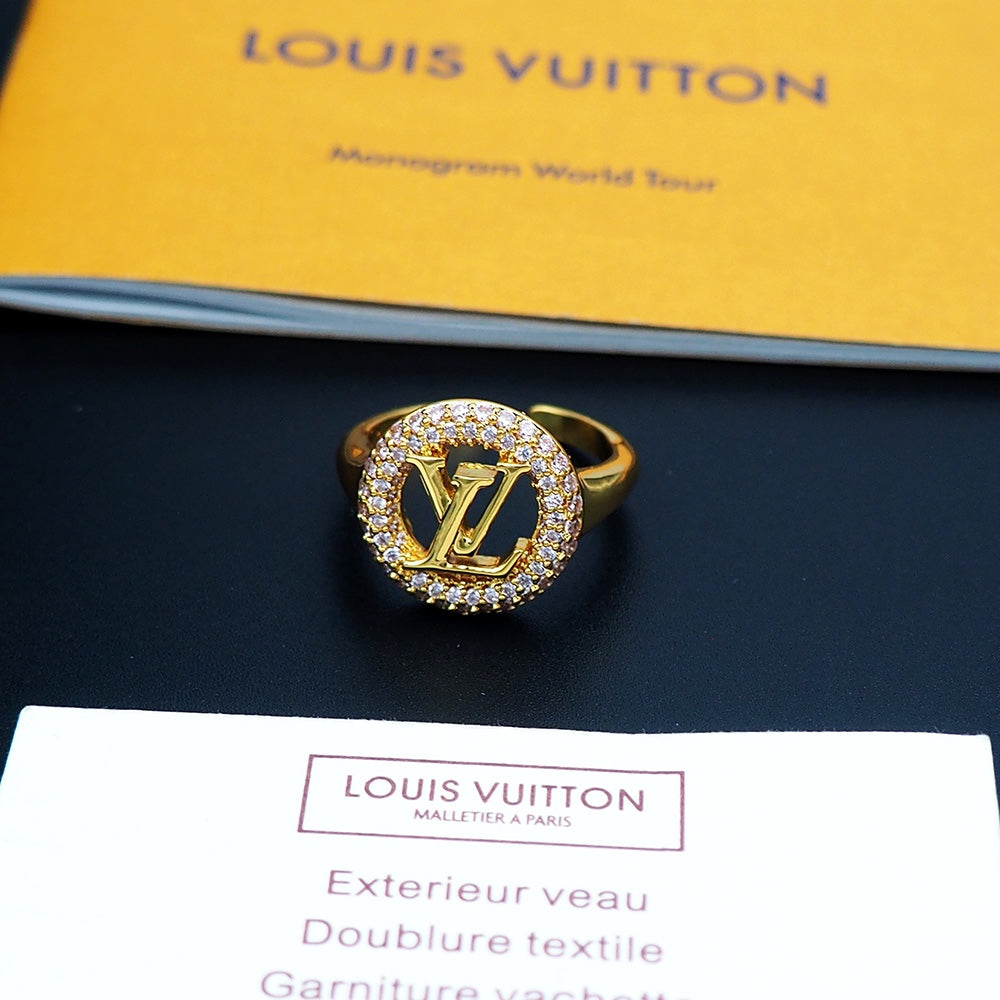 Louis Vuitton Louise Tresor 18K Gold Ring