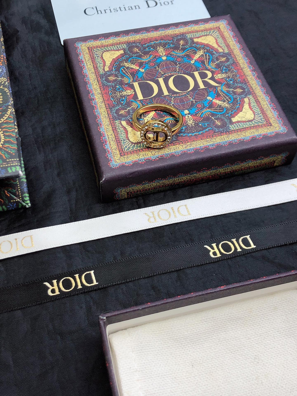 Dior Clair D Lune 18K Gold Ring