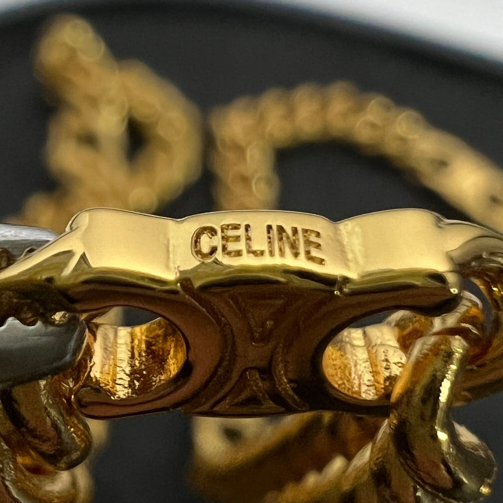 Celine Gourmette Chain 18K Gold Necklace