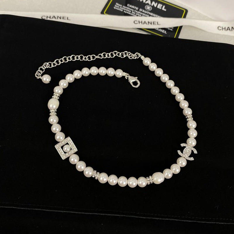 Chanel Pearl 18K Gold Necklace